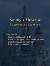 Nanny • Moscow, Russia